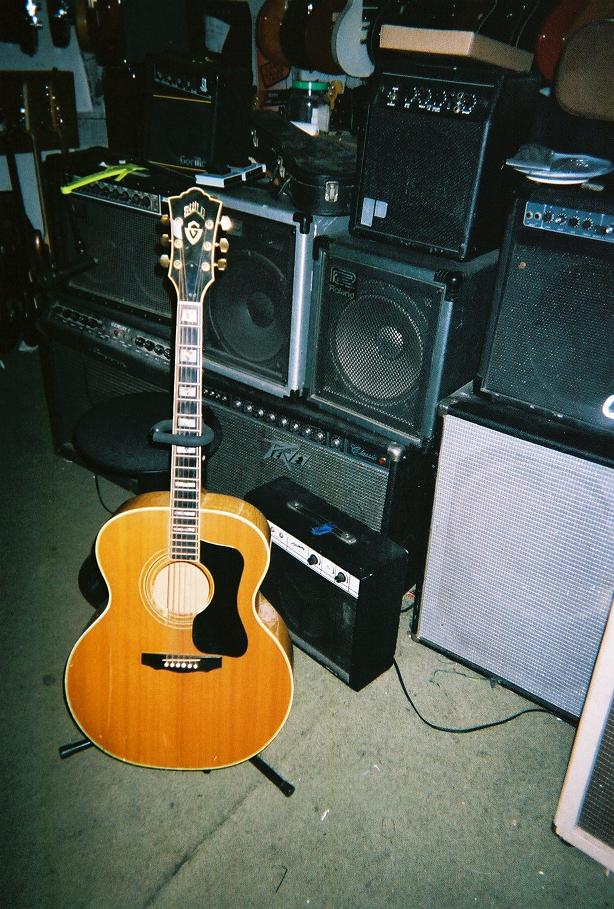 F-50 Guild ...old... $1800 fancy J-200 solid woods w' ebony fretboard and bridge