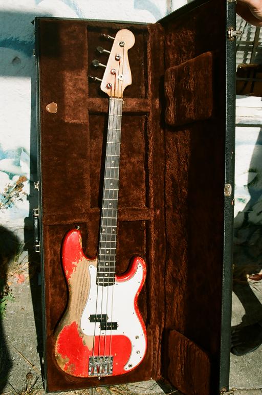 1961 Fender Precision Bass chewed on by an Oakland soul musician for 50 years