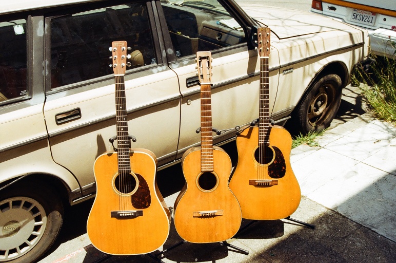 The 'Family,' not Gaudi, but by CF Martin: 1961 Martin D-28, 1963 Martin 016 NY, 1965 Martin D-21