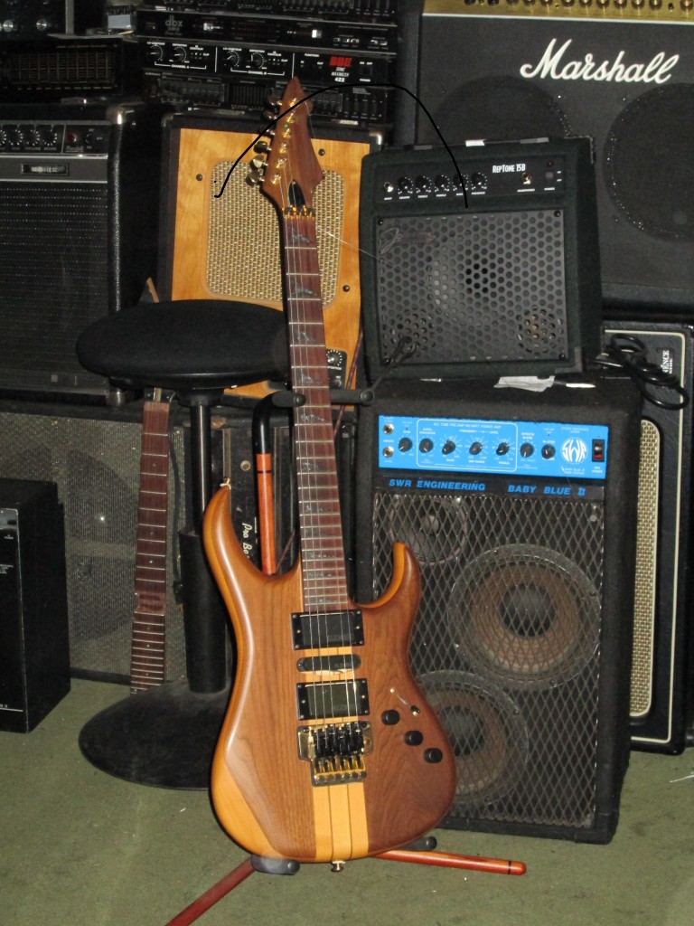 Subway neck-thru x-tra facy wanker with Floyd, Alembic Pups and Bartolini preamp $900