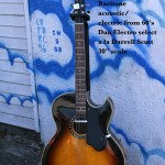 Subway Custom Baritone acoustic/electric '60's Dan Electro select a la Darrell Scott 30" scale