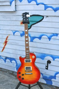 Lefty Les Paul Flame Maple Top, set neck $300