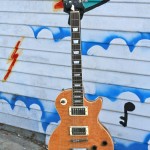 Stellar Les Paul, solid flame top, set neck, $300