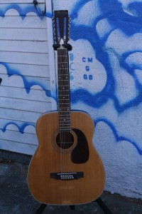 60's Harmony Sovereign D-12 12 String pin bridge, reset neck, GREAT guitar, $500