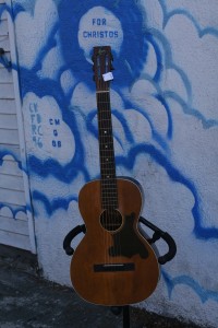 Regal 1920s spruce top, reset neck, cool pickguard, $500