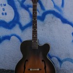 Kay 1950s 17" "L-7" solid top, reset neck w'pickup $900