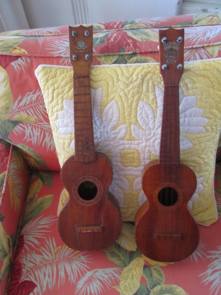 two Hawaiian Kumala rope-bound ukuleles circa 1920 $1000 each