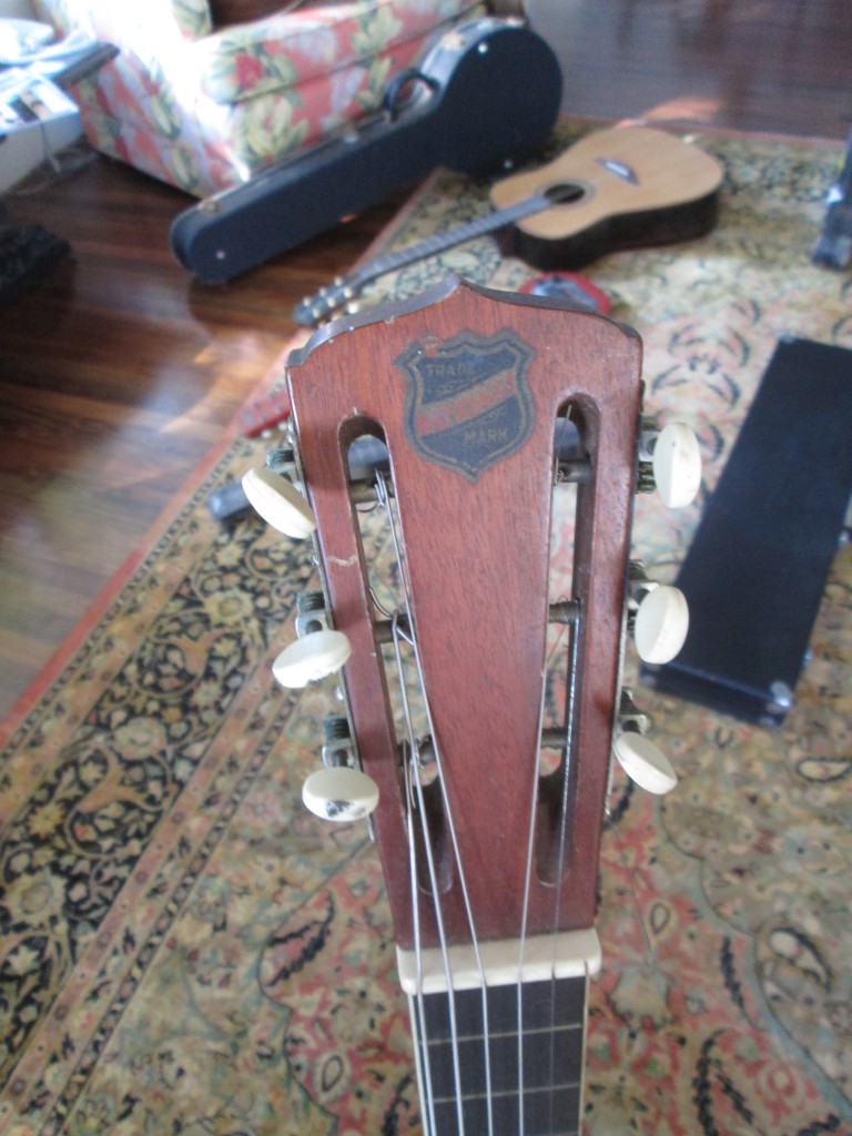 National Tricone Style 2 circa 1928 serial 2074 square neck w' rose engraving $4200