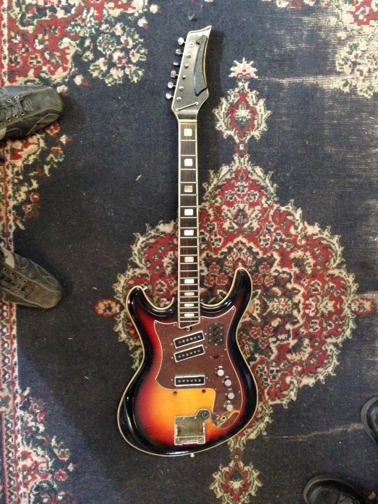 Weird Ass Moserite/Tiesco w' flame top and back, German carve, will restore, $700