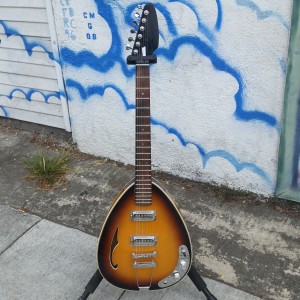 Subway creation Vox style with goofy doofus f-hole mini HB pick also basses $375