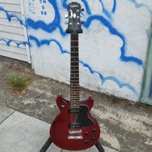 Epiphone replica of 50's Gibson Les Paul special great guitar set neck P-90's $400