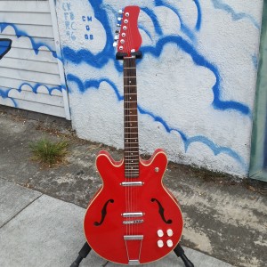 New old stock parts 1960's coral firefly Brazilian-Rosewood wide fret board $700