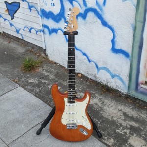 Subway custom strat USA Fender corona body with warmoth ebony/maple neck VHT vintage pickups $700