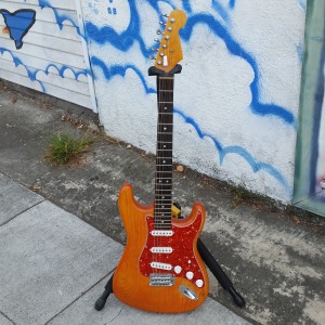 Subway custom strat USA Fender corona body lite ash warmoth rosewood birdseye maple v neck VHT pickups $ $700