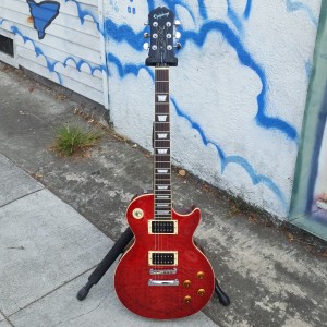 Epiphone Red flame maple set neck Les Paul $375