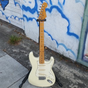 Cream subway strat like 1958 with maple neck $300