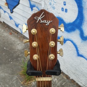 Big Kay jazz guitar like "Gibson cutaway L-7" reset straight neck. pickup optional gold hardware $800