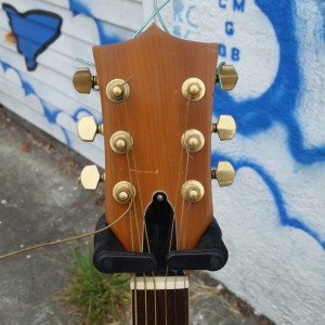 60's Kay X braced dreadnought like Elmo James guitar - solid  spruce. Reset w pin bridge $400 