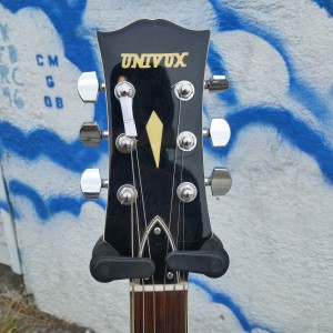 1970 Univox rosewood double cut hollow like "Gibson rosewood crest" P-90 type PV