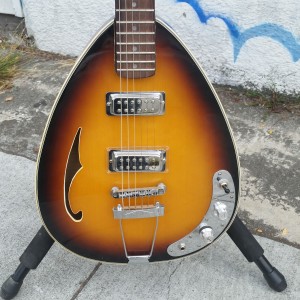 Subway creation Vox style with goofy doofus f-hole mini HB pick also basses $375