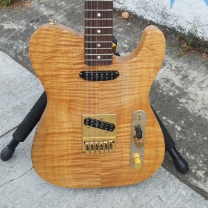 Flame maple tele with dunkmore seman hotrails $700