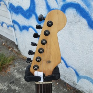 Subway custom stratford USA G&L Body circa 1980 22 fret neck ebony fret board 2 stat pickups with P-90 pickup in bridge phaze reversal push pull pot for middle pickup $400