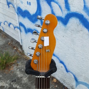 Subway Custom Baritone USA Fender corona tele body with flame cap P-90 tele pickups $800