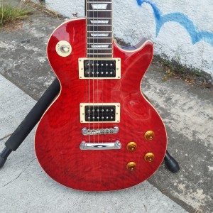 Epiphone Red flame maple set neck Les Paul $375
