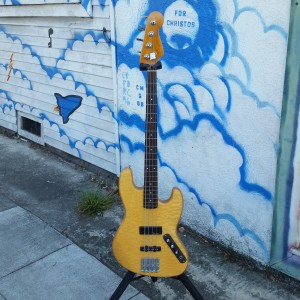 Fancy J-bass incredible plush maple top $700