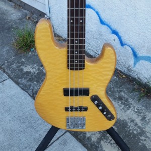 Fancy J-bass incredible plush maple top $700