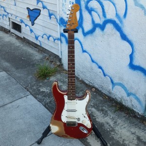 1965 Candy apple red Fender Strat have original pickups + gears