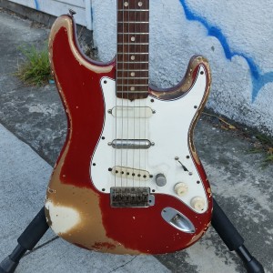 1965 Candy apple red Fender Strat have original pickups + gears