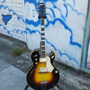 1950's National ES-175 with Gibson body and weird knobs + switch 
