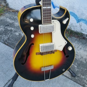 1950's National ES-175 with Gibson body and weird knobs + switch 