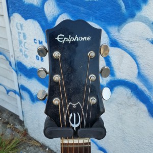 1970 Japanese Epiphone D-18 Bone compressed saddle  with pickups $250