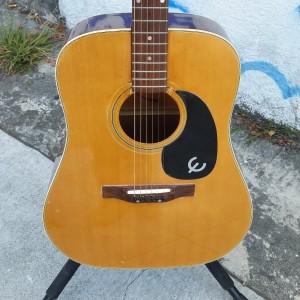 1970 Japanese Epiphone D-18 Bone compressed saddle  with pickups $250