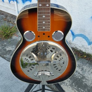 Square neck resonator lap steal 12 fret "Dobro Cone" $250