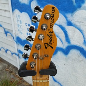 70's Fender Tele by Barry Groupp. The myth goes Fender contracted Mr. Groupp to build a preamp + specter fan 50's Tele it was a bad idea.